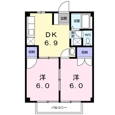 アーバンハイツの物件間取画像